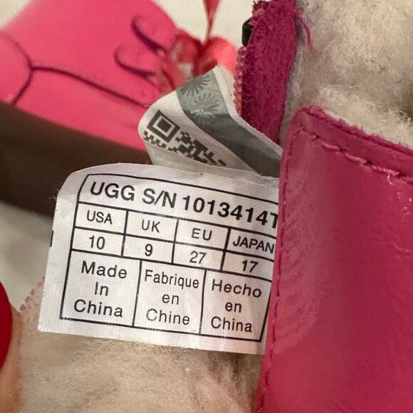 UGG Payten Stars Boots Toddler sz 10 Pink Winter Boots Snow Boots - Picture 8 of 8
